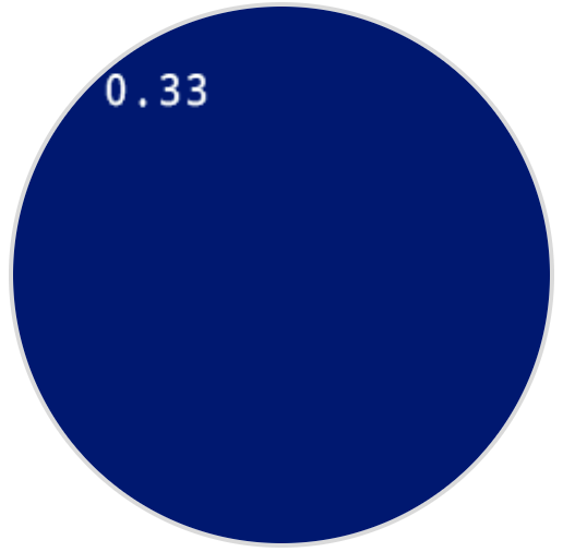 A screenshot of the robot’s screen reads 0.33 in white in the upper left corner.