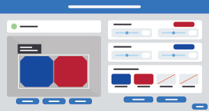 The AI Vision Utility showing blue and red color codes.