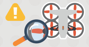 A VEX AIR Drone safety reminder graphic.
