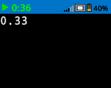 Captura de pantalla de IQ Brain con texto blanco que dice 0.33 en la esquina superior izquierda.