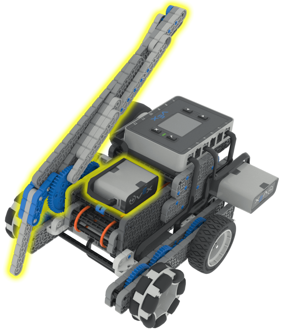 Motor del brazo robótico (instantánea).