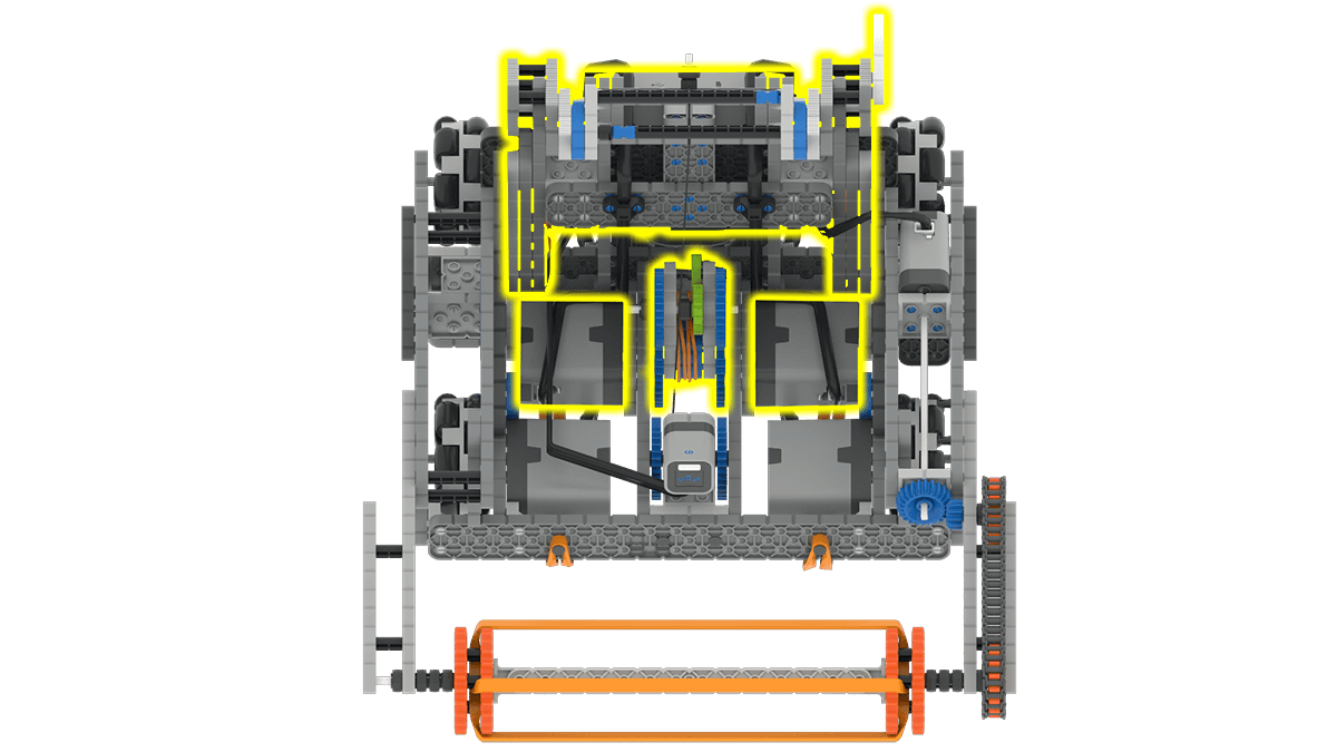 Grupo motor del brazo de catapulta del robot Swish.