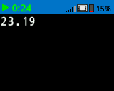 A screenshot of the IQ Brain screen reads 23.19 in white text in the upper left corner.