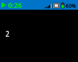 A screenshot of the IQ Brain screen with a white number 2 printed on the far left of the screen, centered vertically, at the row 3 column 2 position.