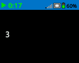 A screenshot of the IQ Brain screen with a white number 3 printed on the far left of the screen, centered vertically, at the row 3 column 2 position.
