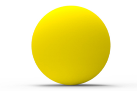 Yellow Ball used in the IQ Pitching In Playground.