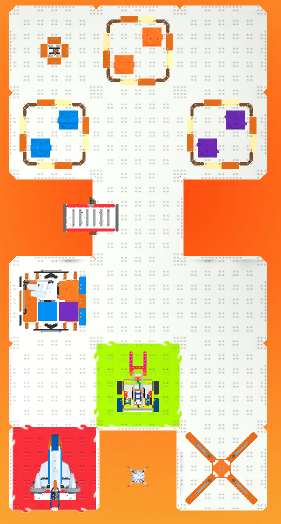 Stage 3 field layout for GO Competition - Mars Math Expedition.