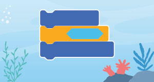 VEXcode VR tutorial tile for Coral Reef Cleanup Level 2.